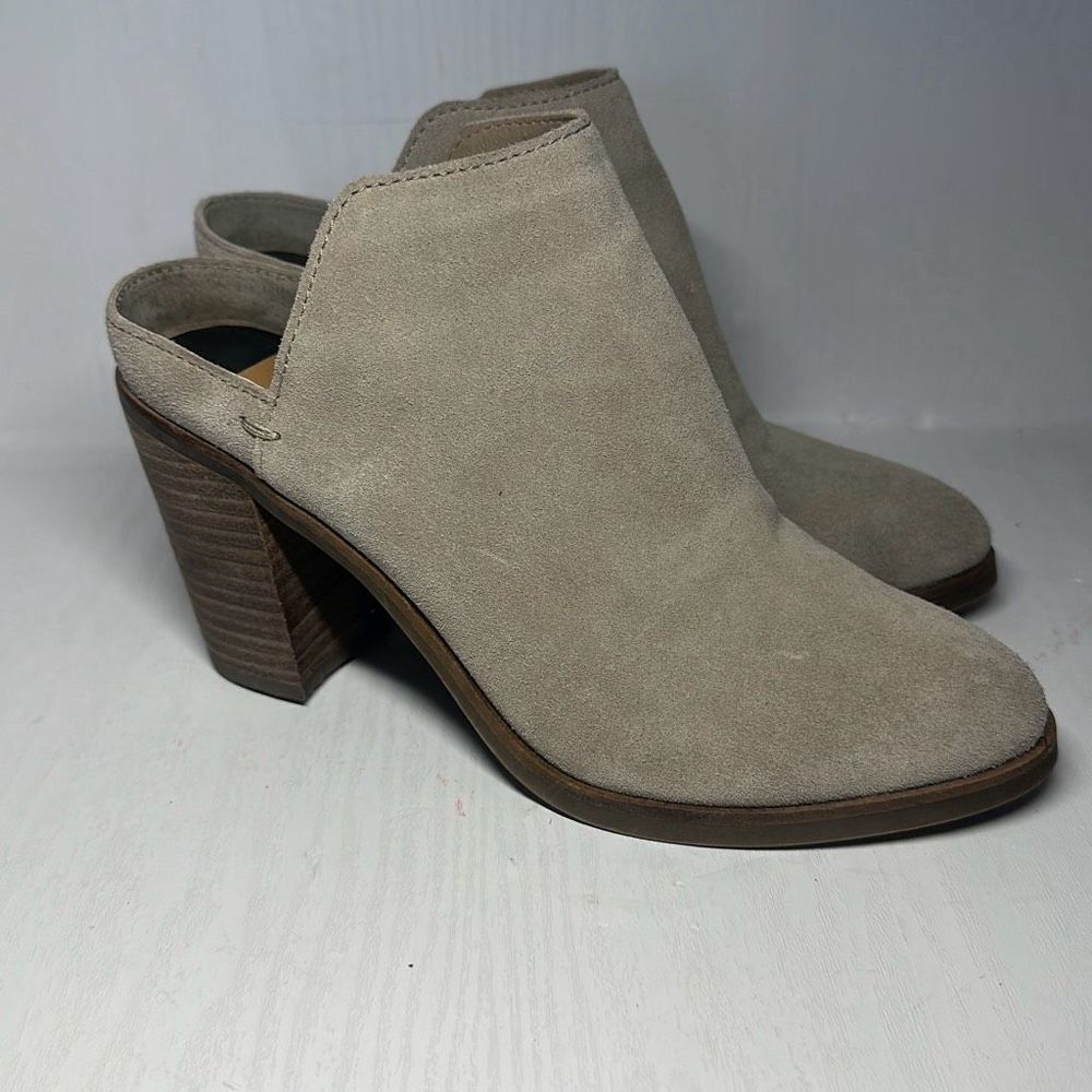 Dolce Vita Selene Boot Mule, Women's Size 6.5 M, Dark Taupe Suede Msrp $149.95